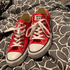 Red converse size 8